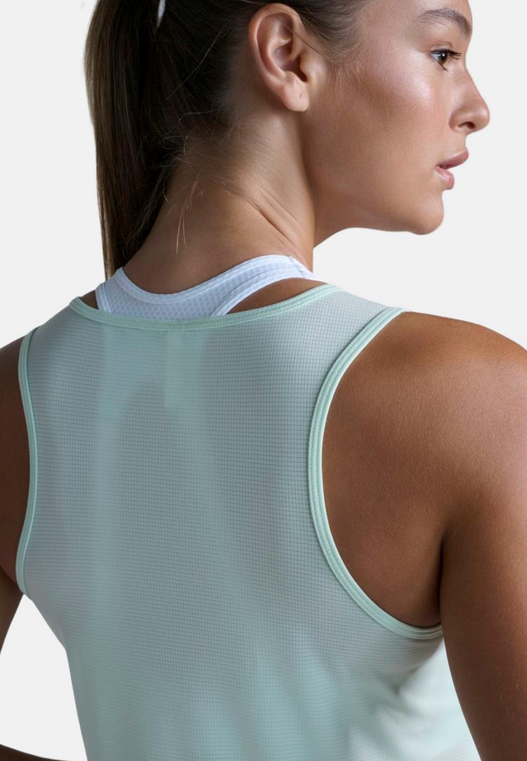 2XU 2XU Aero Mesh Singlet Funktionsshirt Damen - mint dust-mint reflective - 4 | SportScheck