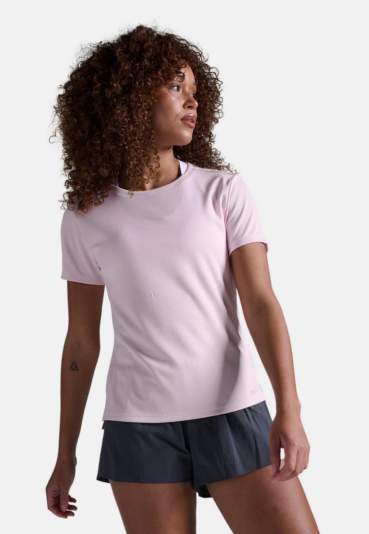 2XU 2XU Aero Mesh Tee Funktionsshirt Damen - pink frost-pinkfrostreflective - 2 | SportScheck