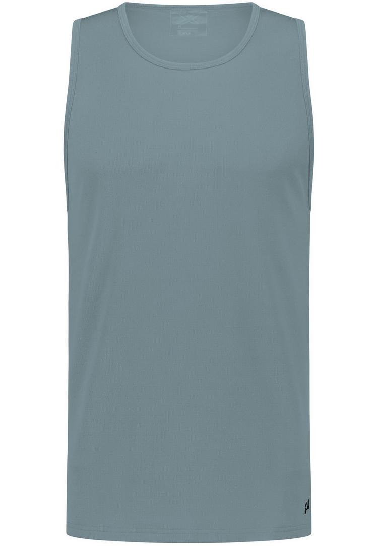 2XU 2XU Aero Mesh Tank Funktionsshirt Herren - smoke blue-black reflective - 0 | SportScheck