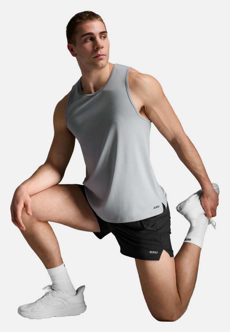 2XU 2XU Aero Mesh Tank Funktionsshirt Herren - weathervane-black reflective - 3 | SportScheck