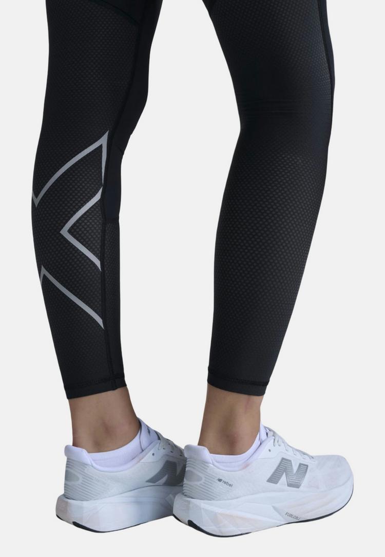 2XU 2XU Aero Mesh Hi-Rise Tights Tights Damen - black-silver reflective - 6 | SportScheck