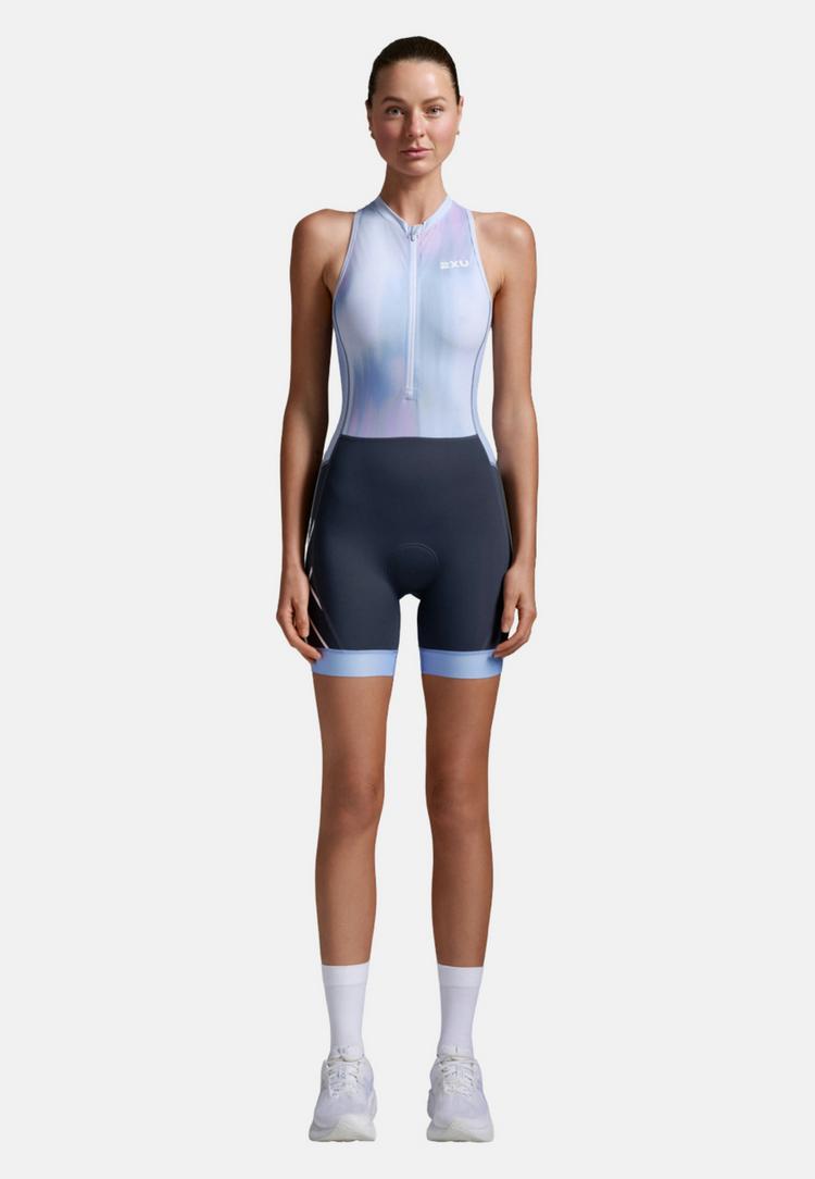 2XU 2XU Core Trisuit Triathlonanzug Damen - hydrangea-india ink - 0 | SportScheck