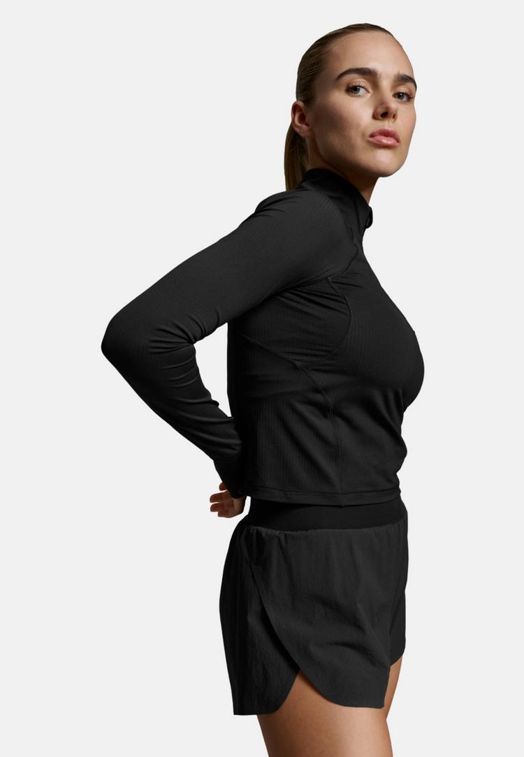 2XU 2XU Womens Aero Waffle 1/2 Zip Funktionsshirt Damen - black-silver reflective - 5 | SportScheck