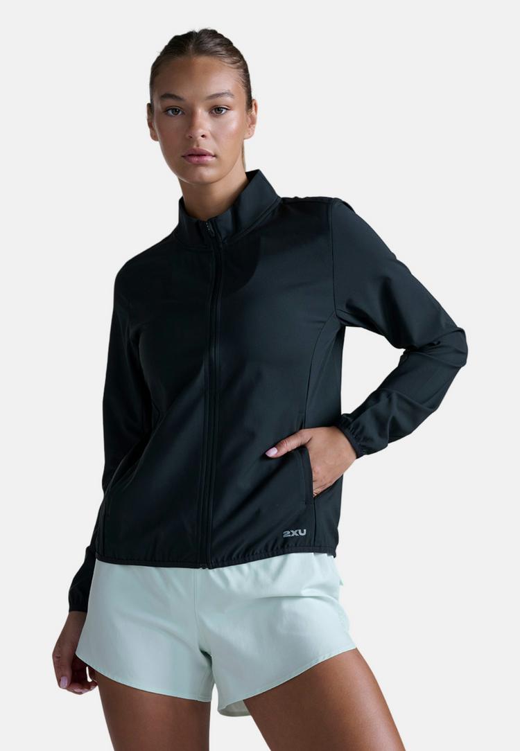 2XU 2XU Aero Jacket Laufjacke Damen - black-silver reflective - 3 | SportScheck