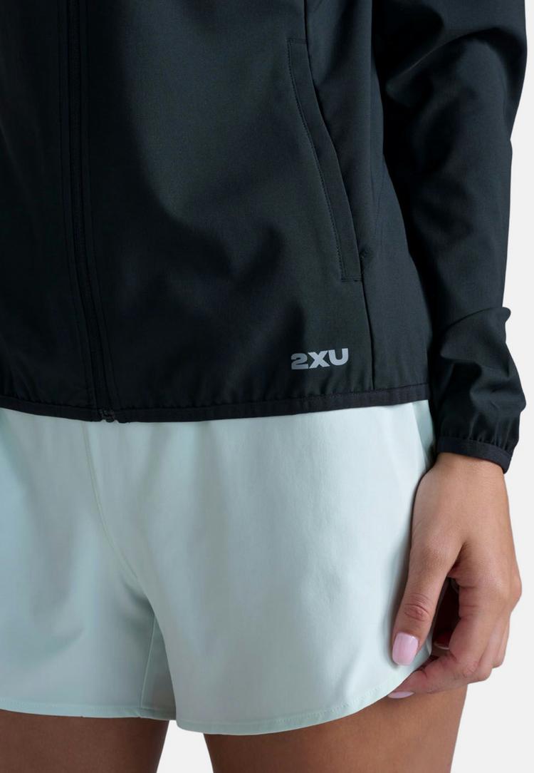 2XU 2XU Aero Jacket Laufjacke Damen - black-silver reflective - 5 | SportScheck