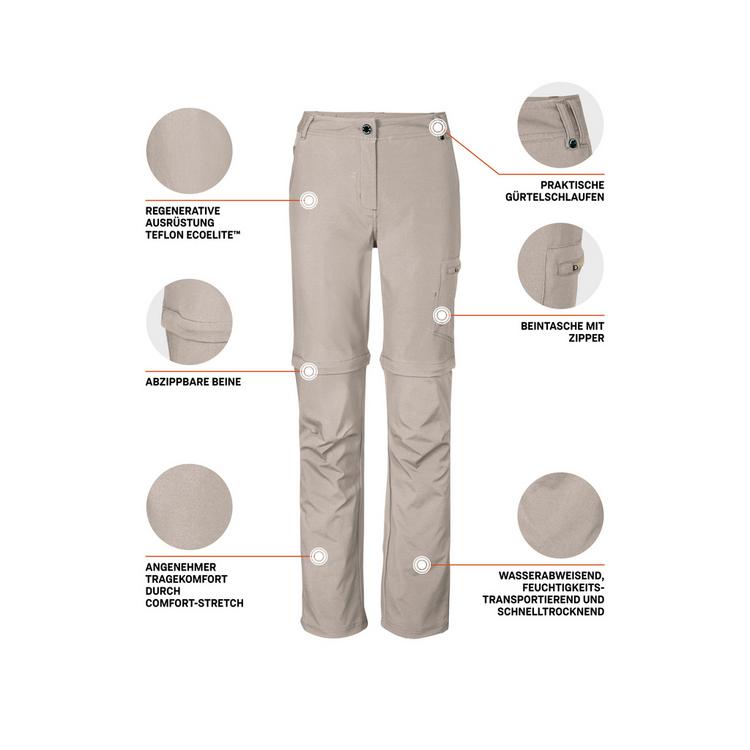 KILLTEC KILLTEC KOS 5 Trekkinghose Damen - Zement8410 - 3 | SportScheck