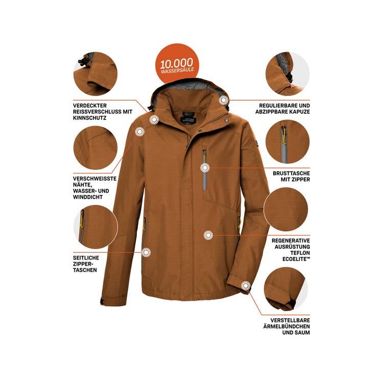 KILLTEC KILLTEC KOS 256 Funktionsjacke Herren - Braun5937 - 3 | SportScheck