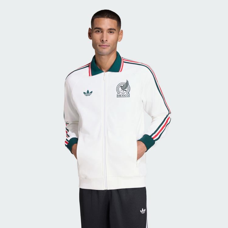 adidas adidas Mexiko Anthem Ausw&auml;rtsjacke Trainingsanzug Herren - White - 0 | SportScheck