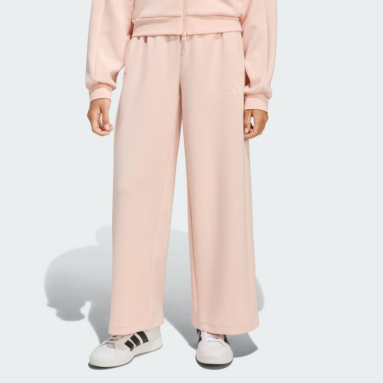 adidas adidas FUTURE ICONS 3-STREIFEN HOSE MIT WEITEM Stoffhose Kinder - Blush Pink / Pink Tint - 0 | SportScheck