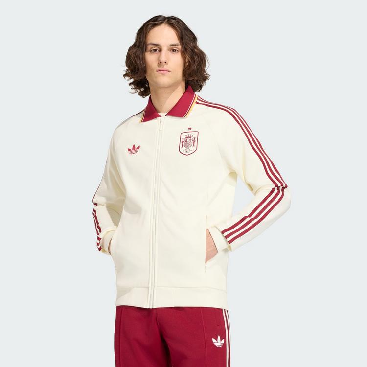 adidas adidas Spanien Anthem Ausw&auml;rtsjacke Trainingsanzug Herren - Off White - 0 | SportScheck