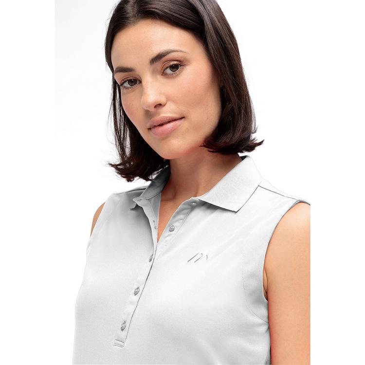 Maier Sports Maier Sports Ulrike Sleeveless Poloshirt Damen - Wei&szlig; - 3 | SportScheck