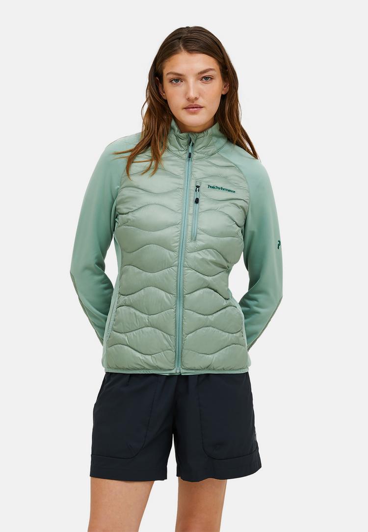 Peak Performance Peak Performance W Helium Down Hybrid Jacket Trainingsjacke Damen - SALBEI - 1 | SportScheck