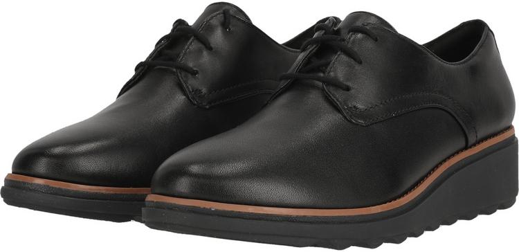 Clarks Clarks Sharon Rae Sneaker Damen - 1216 Black Leather - 1 | SportScheck
