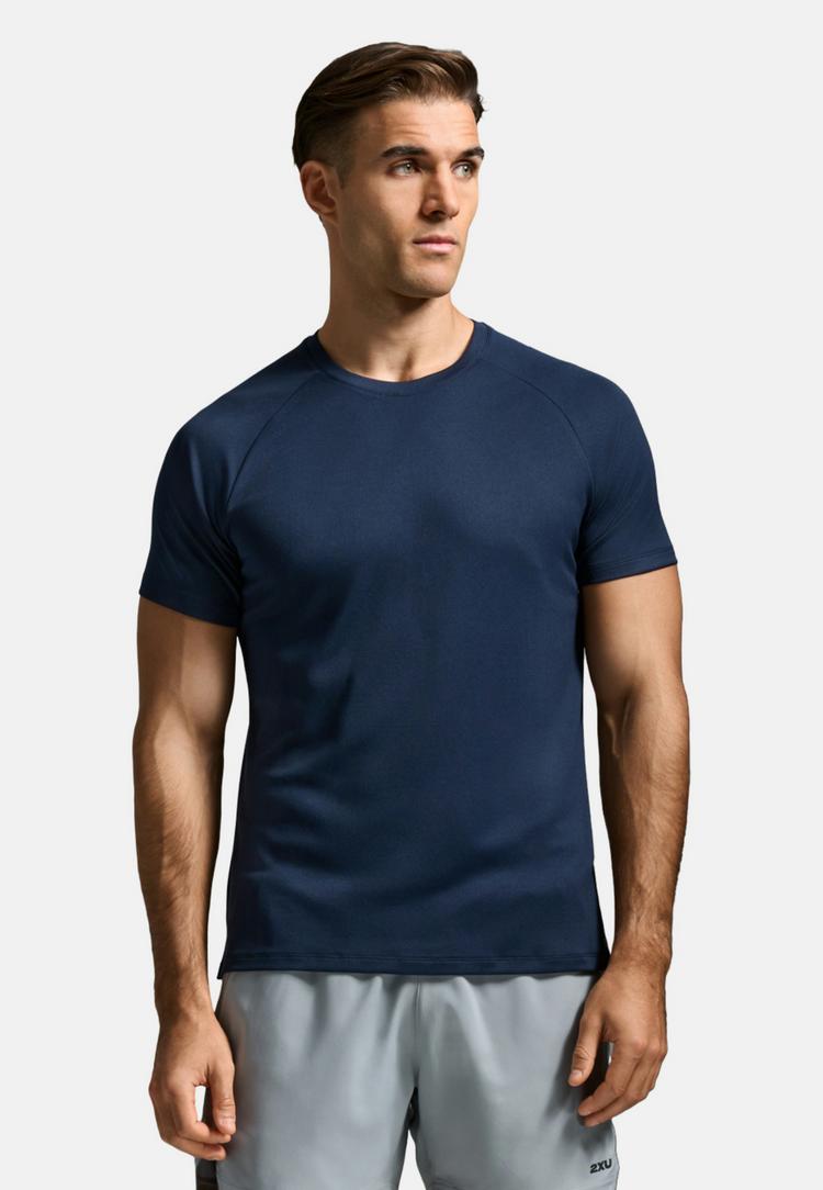 2XU 2XU Aero Mesh Tee Funktionsshirt Herren - midnight-silver reflective - 1 | SportScheck