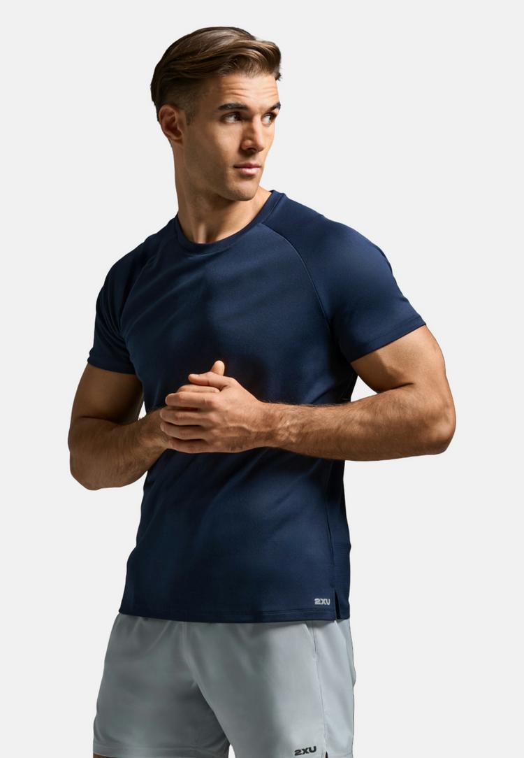 2XU 2XU Aero Mesh Tee Funktionsshirt Herren - midnight-silver reflective - 4 | SportScheck