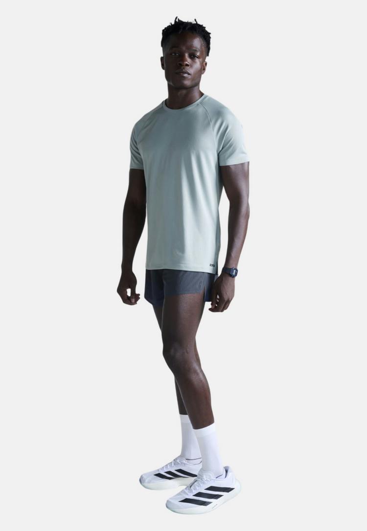 2XU 2XU Aero Mesh Tee Funktionsshirt Herren - smoke blue-black reflective - 1 | SportScheck