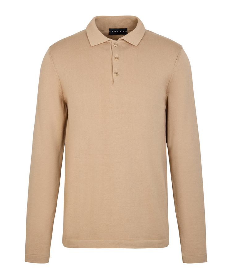 Falke Falke Cotton Polo LS Poloshirt Herren - sesame (4390) - 0 | SportScheck