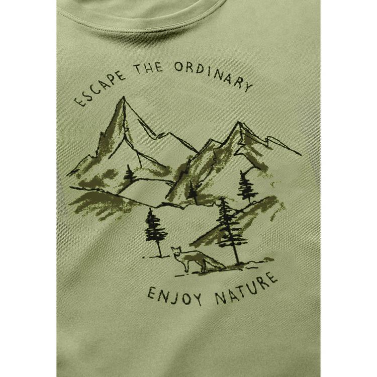 Maier Sports Maier Sports Dieter Print T-Shirt Herren - Gr&uuml;n2080 - 1 | SportScheck