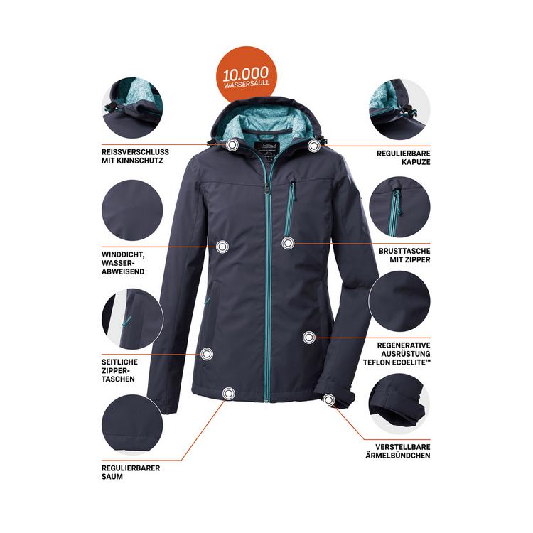 KILLTEC KILLTEC KOS 89 WMN SFTSHLL JCKT Softshelljacke Damen - Blau3023 - 3 | SportScheck