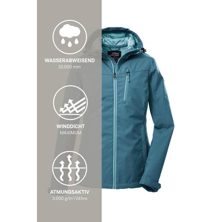 KILLTEC KILLTEC KOS 89 WMN SFTSHLL JCKT Softshelljacke Damen - Blau3058 - 4 | SportScheck