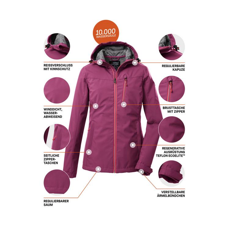 KILLTEC KILLTEC KOS 89 WMN SFTSHLL JCKT Softshelljacke Damen - Rose4025 - 3 | SportScheck