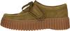Clarks Torhill Bee Halbschuhe Damen - 3227 Olive Suede