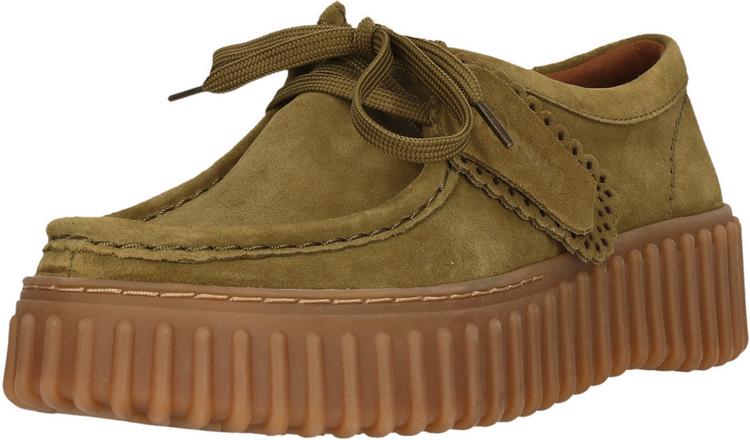 Clarks Clarks Torhill Bee Halbschuhe Damen - 3227 Olive Suede - 0 | SportScheck
