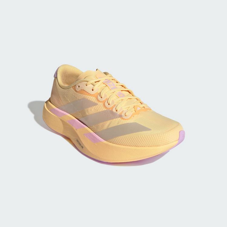 adidas adidas Adizero&nbsp;EVO&nbsp;SL&nbsp;Schuh Laufschuhe Damen - Ice Tangerine / Ice Gold Met. / Bliss Lilac - 3 | SportScheck