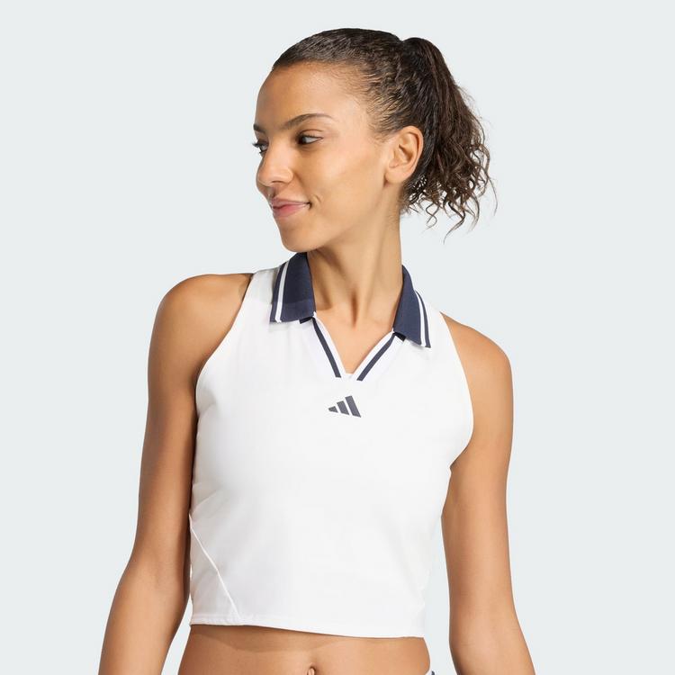 adidas adidas TENNIS CLIMACOOL CROP-TANKTOP PRO Funktionstank Damen - White - 0 | SportScheck