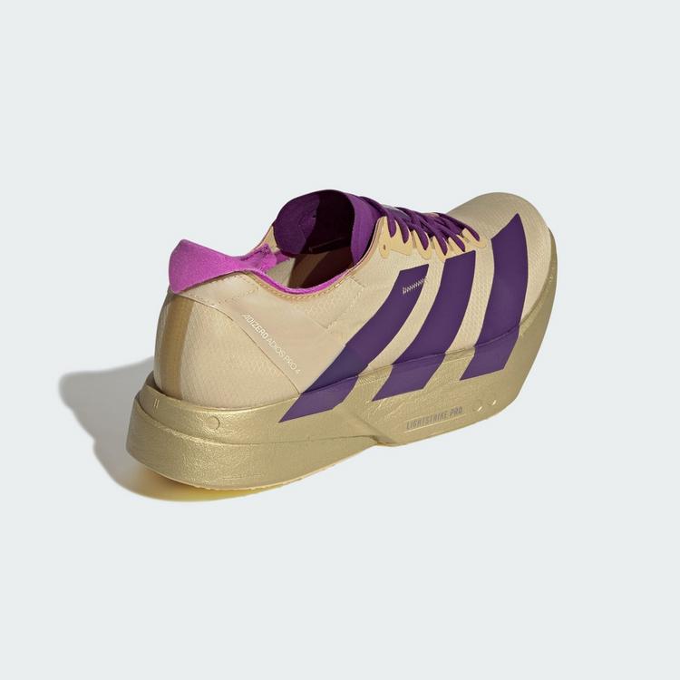 adidas adidas ADIZERO ADIOS PRO 4 SCHUH Laufschuhe Herren - Sand / Rich Purple / Gold Metallic - 4 | SportScheck