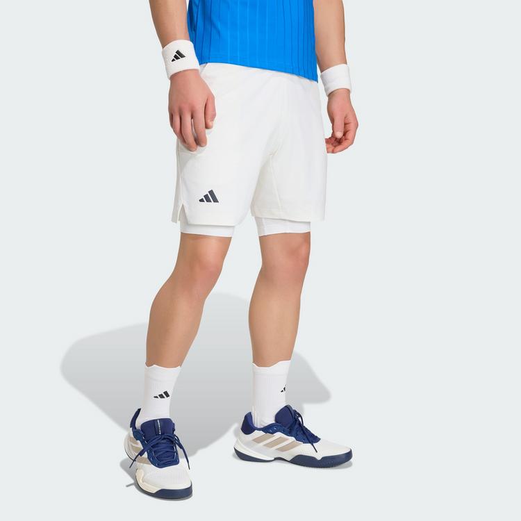 adidas adidas TENNIS CLIMACOOL SHORTS & KURZE Tennisshorts Herren - White - 0 | SportScheck