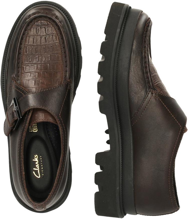 Clarks Clarks Badell Monk Halbschuhe Herren - 5221A Brown Croc Lea - 2 | SportScheck