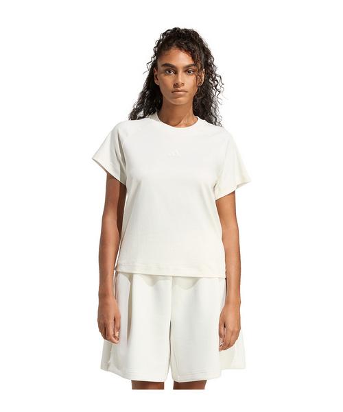 adidas Soft Lux T-Shirt Damen Wei&szlig; T-Shirt Damen