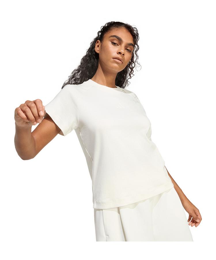 adidas adidas Soft Lux T-Shirt Damen Wei&szlig; T-Shirt Damen - weiss - 2 | SportScheck