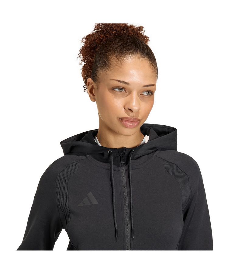 adidas adidas Tiro Travel Hoody Damen Funktionssweatshirt Damen - schwarz - 1 | SportScheck
