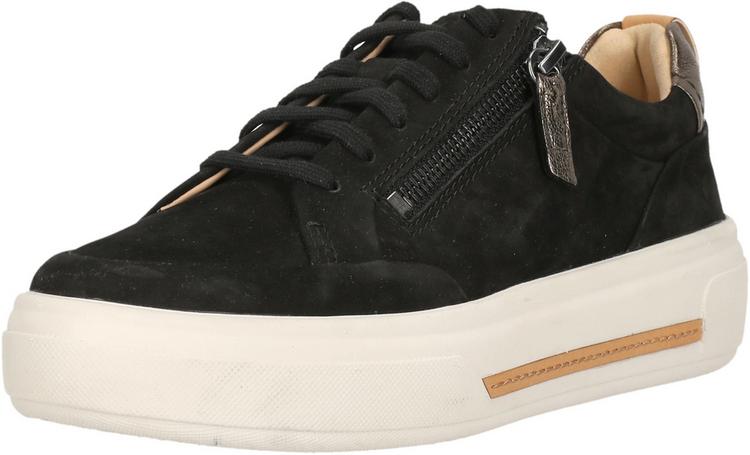 Clarks Clarks Hollyhock Zip Sneaker Damen - 1217 Black Nubuck - 0 | SportScheck