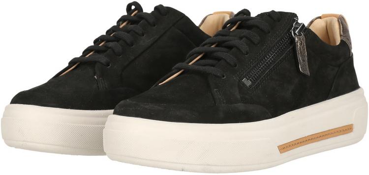 Clarks Clarks Hollyhock Zip Sneaker Damen - 1217 Black Nubuck - 1 | SportScheck