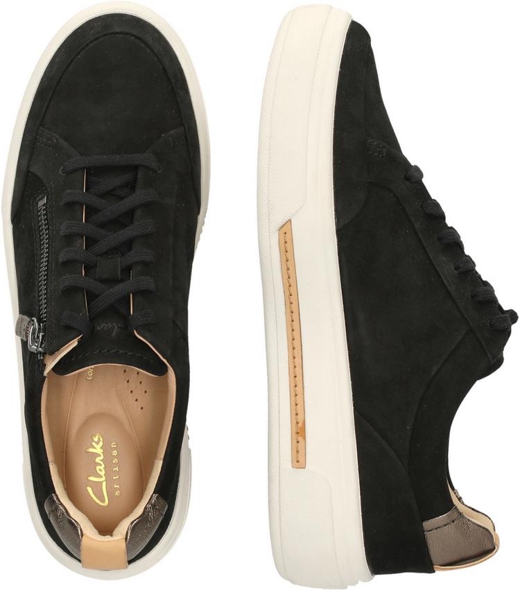 Clarks Clarks Hollyhock Zip Sneaker Damen - 1217 Black Nubuck - 2 | SportScheck