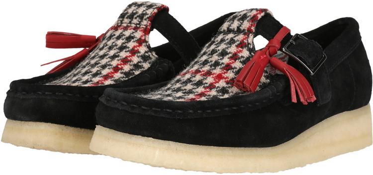 Clarks Originals Clarks Originals Wallabee T Bar Halbschuhe Damen - 1216C Black Textile - 1 | SportScheck