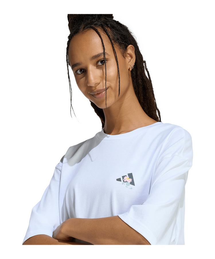 adidas adidas Sodt Side Oversized T-Shirt Damen T-Shirt Damen - weiss - 1 | SportScheck