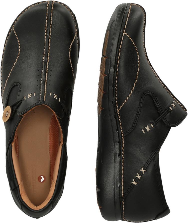 Clarks Clarks Un Loop Slipper Damen - 1216 Black Leather - 2 | SportScheck