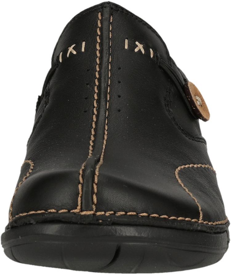 Clarks Clarks Un Loop Slipper Damen - 1216 Black Leather - 5 | SportScheck