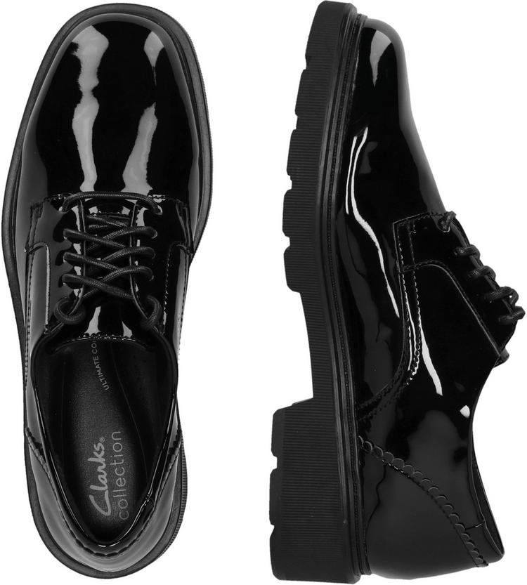 Clarks Clarks Lauryl Lace Halbschuhe Damen - 1218 Black Pat - 2 | SportScheck