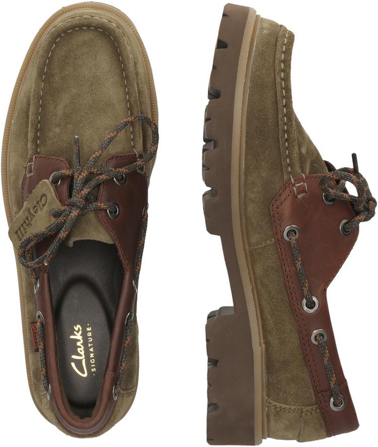 Clarks Clarks Cleyhill Boat Halbschuhe Herren - 3226 Olive Combi - 2 | SportScheck