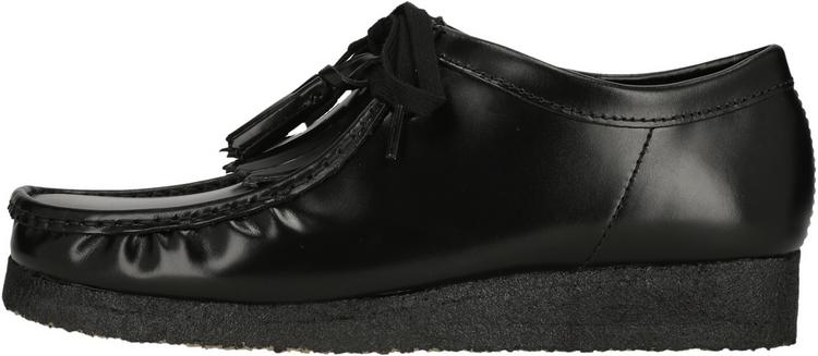 Clarks Originals Clarks Originals Wallabee Halbschuhe Herren - 1216A Blk HiShine Lea - 0 | SportScheck