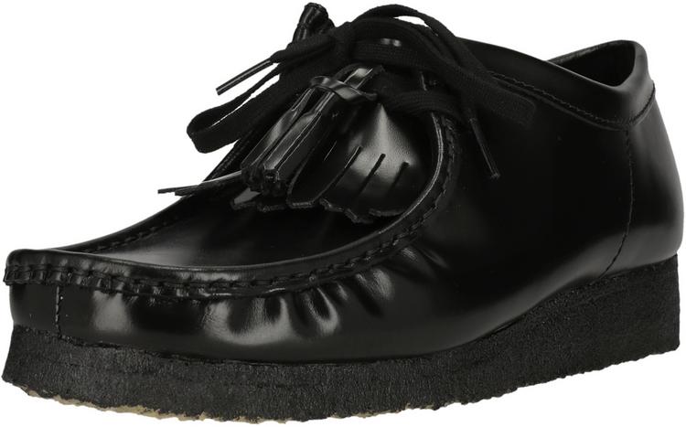Clarks Originals Clarks Originals Wallabee Halbschuhe Herren - 1216A Blk HiShine Lea - 0 | SportScheck