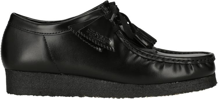 Clarks Originals Clarks Originals Wallabee Halbschuhe Herren - 1216A Blk HiShine Lea - 0 | SportScheck