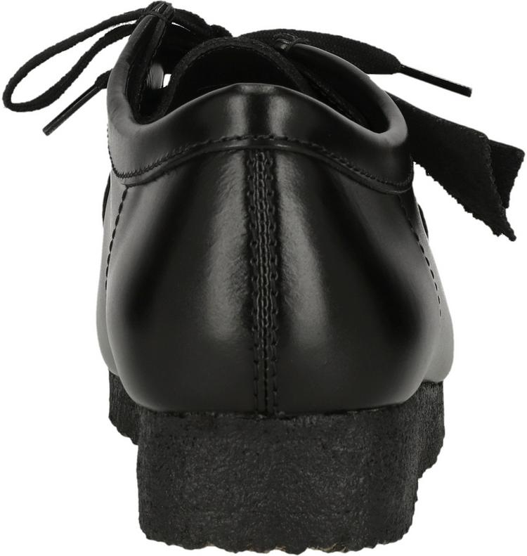 Clarks Originals Clarks Originals Wallabee Halbschuhe Herren - 1216A Blk HiShine Lea - 3 | SportScheck