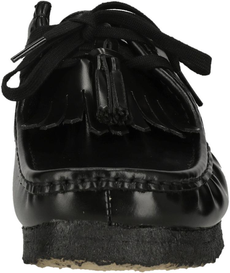Clarks Originals Clarks Originals Wallabee Halbschuhe Herren - 1216A Blk HiShine Lea - 5 | SportScheck