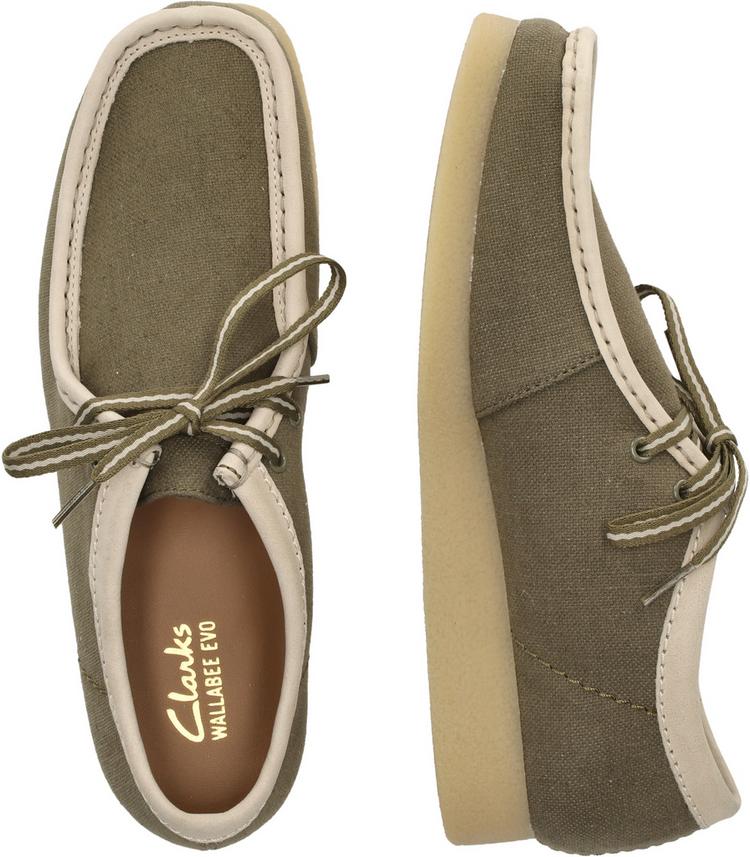 Clarks Clarks Wallabee EVO Halbschuhe Herren - 3226 Olive Combi - 2 | SportScheck
